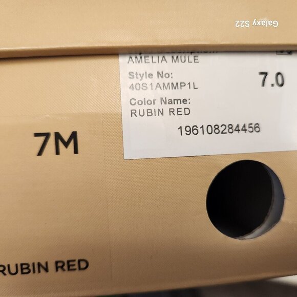 Michael Kors "Amelia" Rubin Red Heeled sandals. NIB. Size 7 - Picture 9 of 11